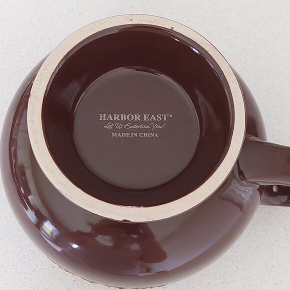 Harbor East Oversized "Let Us Entertain You" Embossed Chocolate Mug/Candy Bowl - Picture 6 of 10